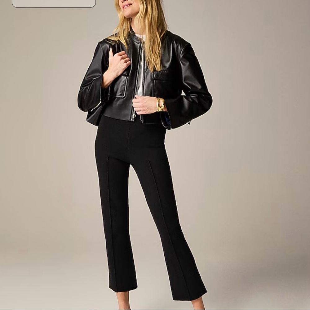 J. Crew Black Delaney kickout sweater pant